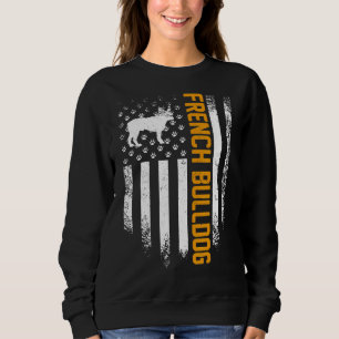 Frenchie USA Franse Bulldog Amerikaanse Vlag Trui