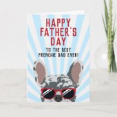 Frenchie Vaderdag Blue Merle Franse Bulldog Kaart (Voorkant)