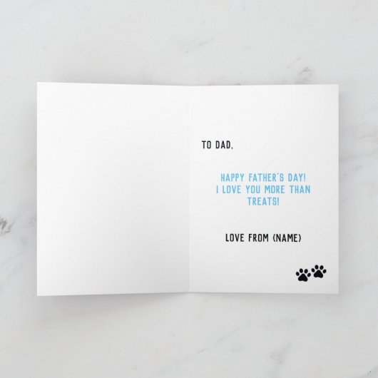 Frenchie Vaderdag Lila en Tan French Bulldog Kaart (Binnen)