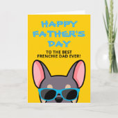 Frenchie Vaderdag Sering Kleur Franse Bulldog Kaart (Voorkant)