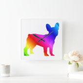 Frenchie    vierkante klok (Huis)