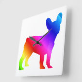 Frenchie    vierkante klok (Hoek)