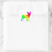 Frenchie Vierkante Sticker (Tas)