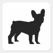 Frenchie Vierkante Sticker (Voorkant)