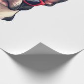 Frenchie Wearing USA Colors (4) Cadeaupapier (Hoek)