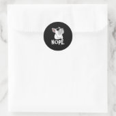 Frenchie White Bulldog Ronde Sticker (Tas)