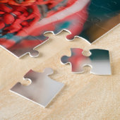 Frenchie With Santa Hat Christmas Tree Legpuzzel (Zijkant)