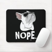 Frenchie Witte Franse Bulldog  Muismat (Met muis)