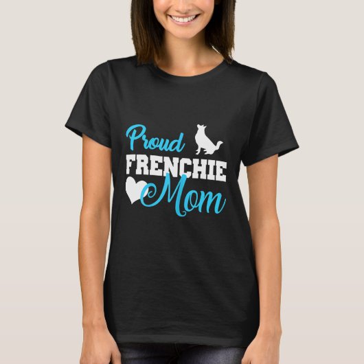 Frenchie Womens Frenchie Ma Cute French Bulldog T-shirt (Voorkant)