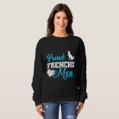 Frenchie Womens Frenchie Ma Cute French Bulldog Trui (Voorkant volledig)