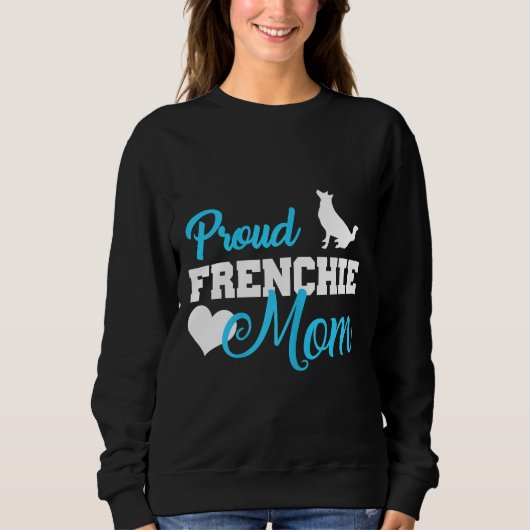 Frenchie Womens Frenchie Ma Cute French Bulldog Trui (Voorkant)