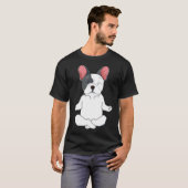 Frenchie Yoga Franse Bulldog Frenchie T-shirt (Voorkant volledig)
