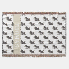 Frenchie (zwart & tan driekleurig) deken