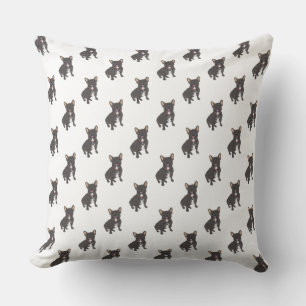 Frenchie (zwarte gestreept) kussen