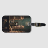 Frenchie's Bank: Biscuit Baron Art Print Bagagelabel (Voorkant (horizontaal))