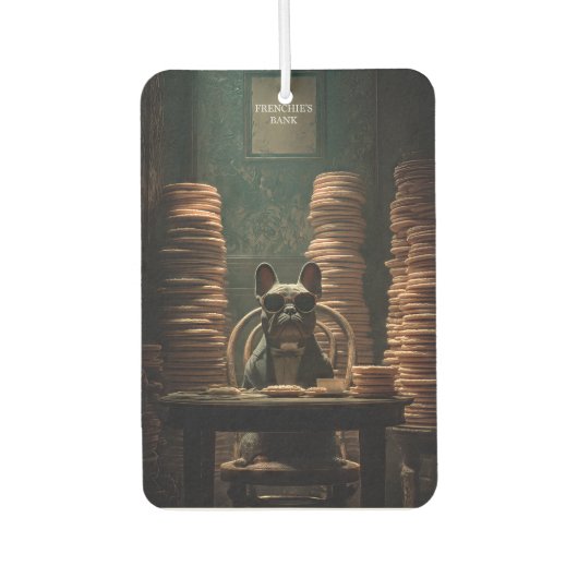 Frenchie's Bank: Biscuit Baron Art Print Luchtverfrisser (Voorkant)