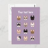 Frenchies Briefkaart (Voorkant / Achterkant)