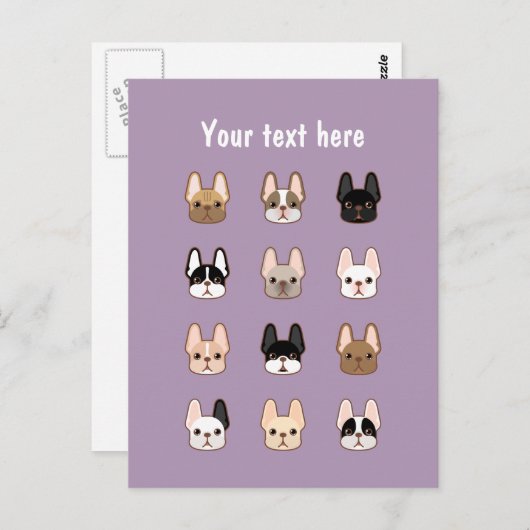 Frenchies Briefkaart (Voorkant / Achterkant)