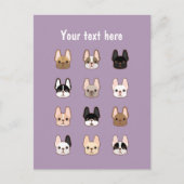 Frenchies Briefkaart (Voorkant)