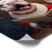 Frenchies Christmas Caroling feestelijke vakantie Poster (Hoek)