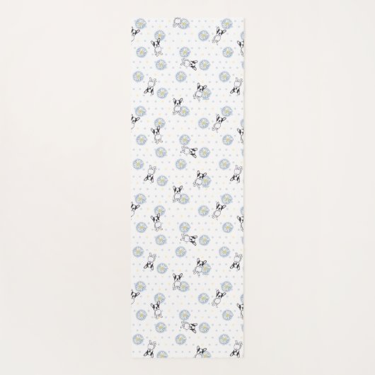 Frenchies & Daisies Yogamat (Achterkant)