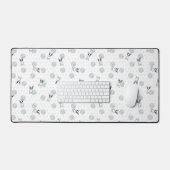 Frenchies en Daisies Art Desk Mat (Keyboard & Muis)