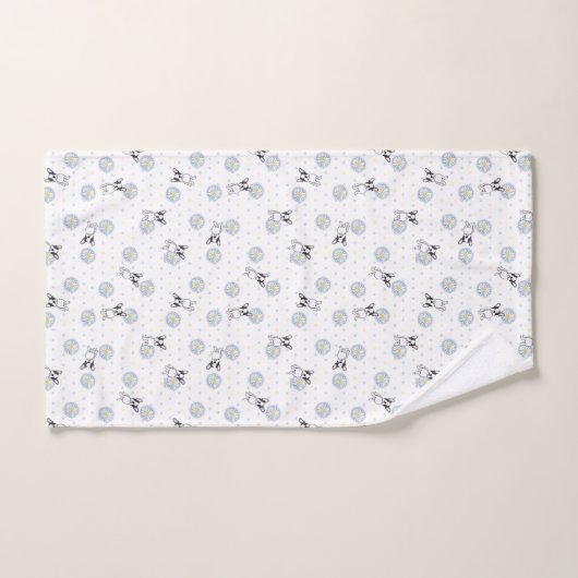 Frenchies en Daisies Bad Handdoek (Handdoek)