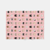 Frenchies Fleece Deken (Voorkant (Horizontaal))