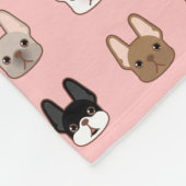 Frenchies Fleece Deken (Hoek)