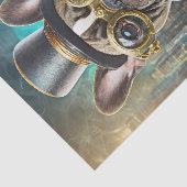 Frenchie's Flush, Franse Bulldog Pokert Tissuepapier (Detail)