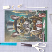 Frenchie's Flush, Franse Bulldog Pokert Tissuepapier (Craft)