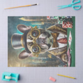 Frenchie's Flush, Franse Bulldog Pokert Tissuepapier (Craft)