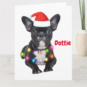 frenchies kerstcadeau voor bulldog liefhebbers kaart