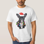 frenchies kerstcadeau voor bulldog liefhebbers t-shirt (Voorkant)