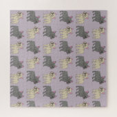 Frenchies, Paars Legpuzzel (Horizontaal)
