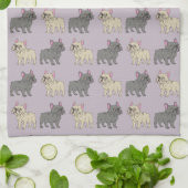 Frenchies, Purple Theedoek (Gevouwen)