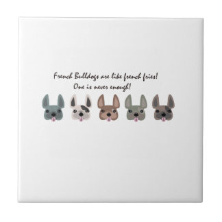 Frenchies zijn een soort frans collectie tegeltje