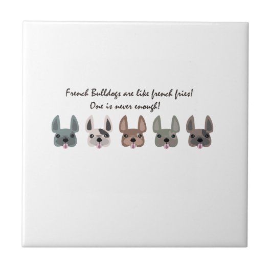 Frenchies zijn een soort frans collectie tegeltje (Voorkant)