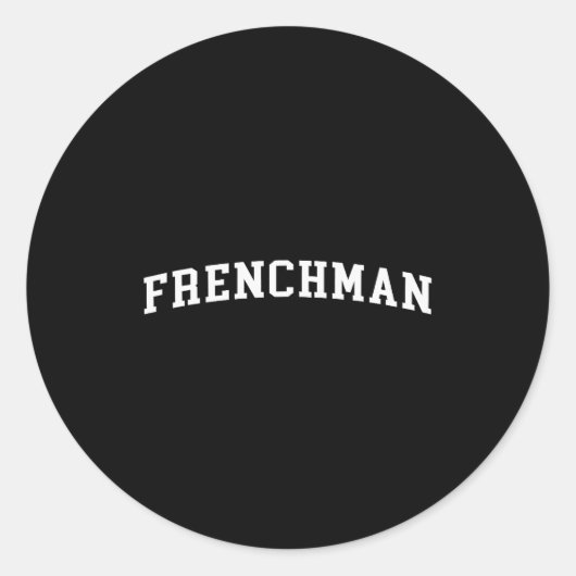 Frenchman  ronde sticker (Voorkant)