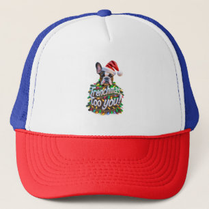 Frenchmas aan u Bulldog Dog Tree Christmas Light Trucker Pet