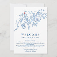 French's Point Maine Bruiloft Welkomstroute