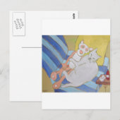 Frenchy met roze panter briefkaart (Voorkant / Achterkant)