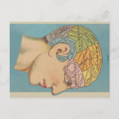 Frenologie Briefkaart (Voorkant)