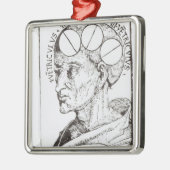 Frenologie Metalen Ornament (Links)