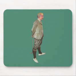  Frenologiekop Golfer Muismat