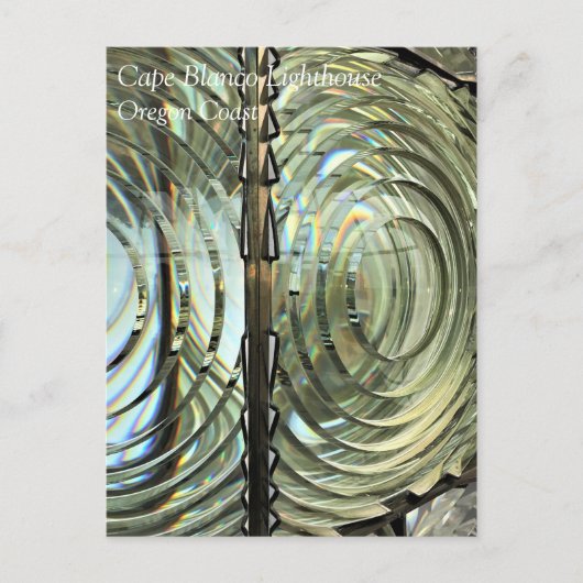 Frensel Lens, Cape Blanco Lighthouse, oregon Coast Briefkaart (Voorkant)