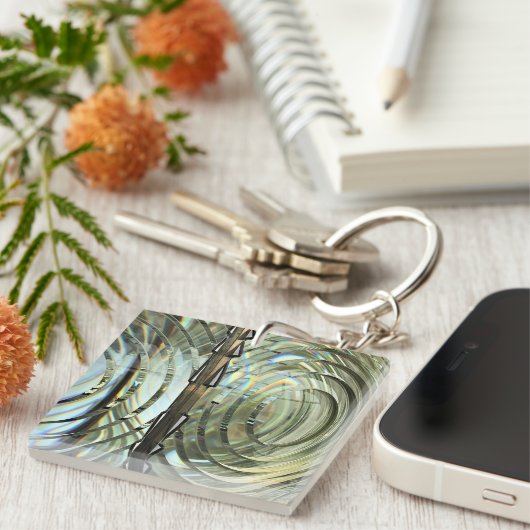 Frensel Lens, Cape Blanco Lighthouse, oregon Coast Sleutelhanger (Voorkant Rechts)