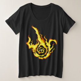 Frenziedflamesymbolandescultmagnetima Grote Maat T-shirt
