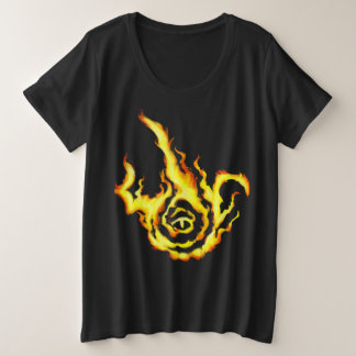 Frenziedflamesymbolandescultmagnetima Grote Maat T-shirt