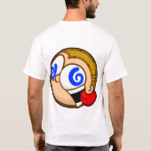 FRENZIEDgeest vooraan in het SINAASAPPEL.  CRAZY a T-shirt (Achterkant)